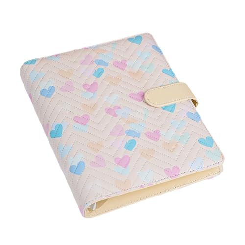 Foto Organizer 160 Pocket Album Mit 6 Ringen Leder Binder Cover Sammlung Buch Für 3 Zoll Bilderspielkarten Heart Album von THINCAN