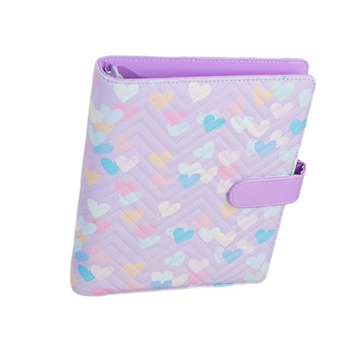 Foto Organizer 160 Pocket Album Mit 6 Ringen Leder Binder Cover Sammlung Buch Für 3 Zoll Bilderspielkarten Heart Album von THINCAN
