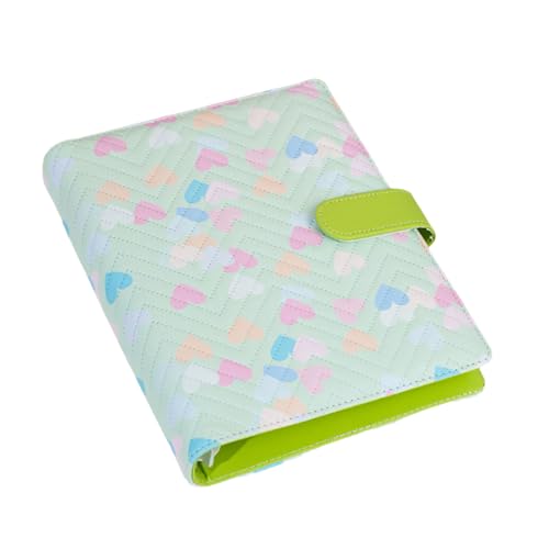 Foto Organizer 160 Pocket Album Mit 6 Ringen Leder Binder Cover Sammlung Buch Für 3 Zoll Bilderspielkarten Heart Album von THINCAN