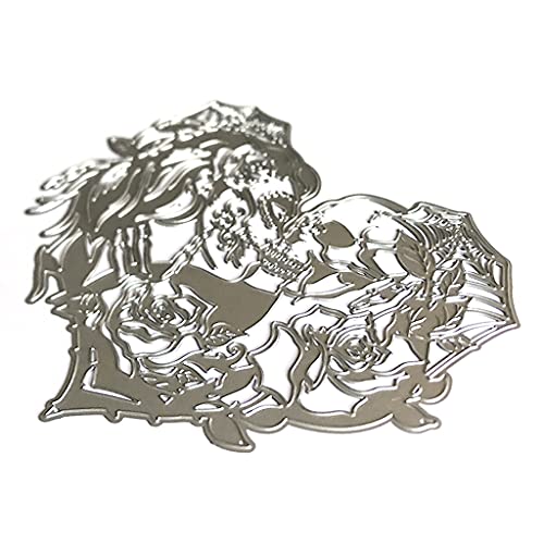 Halloween Ehepaar Metal Schnittstirme Schablone Scrapbooking Album Paper Card Template Form Form Prägefahrzeugdekoration von THINCAN