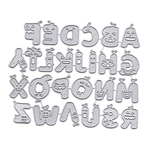 Halloween English Letters Metall Schneidstirme Stendern Schablone Scrapbooking Album Stamp Paper Card Prägedekoration von THINCAN