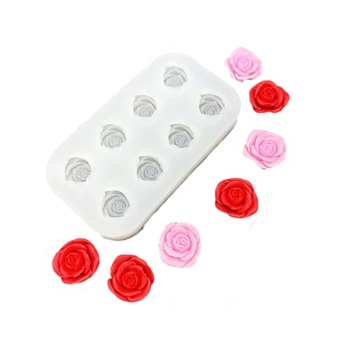 Hitzebeständige Silikon Rose Handwerksform Für Schmuckzubehör Seife Schokolade Detailliertes Design Backform Silikon Rosenform Für Harzschmuck von THINCAN