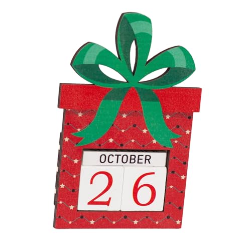 Holz Adventskalender Festliche Tabletop Countdown Display Für Weihnachtsfamilien Kinder Erwachsene Kinder Weihnachten Countdown Kalender von THINCAN