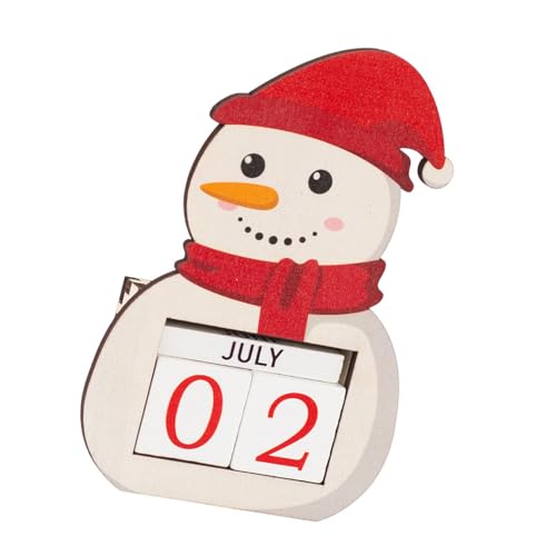 Holz Adventskalender Festliche Tabletop Countdown Display Für Weihnachtsfamilien Kinder Erwachsene Kinder Weihnachten Countdown Kalender von THINCAN