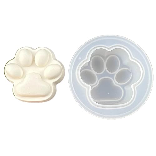 Katze Fußabdruck Silikonform Für Schmuck Die Handgefertigte Handwerksharzgussformen Für Schlüsselbund Machen Die Nicht Stick Schlüsselbund Epoxidformharz Herstellen von THINCAN