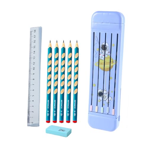 Kids Stationery Geschenkkit Enthält 5 X Stifte 2B Radiergummi Klarer Lineal Separate Slots Design Für Studenten Pencil Fall Sets Für Kinder Mädchen Jungen Mit Vorräten Klar Set Set Kids Stationery Geschenkkit Enthält 5 X Stifte 2B Radiergummi Klarer Lineal Separate Slots Design Für Studenten Pencil Fall Sets Für Kinder Mädchen Jungen Mit Vorräten Klar Set Set von THINCAN