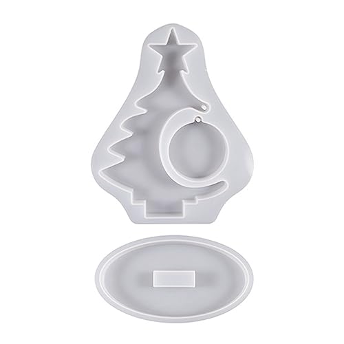 Kristall Weihnachtsbaum Fotorahmen Silikonform Set Mit Basis Harzgussform Handgefertigtes Handwerk Home Decors von THINCAN