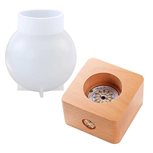 Kristallkugelform Runder Kugel Nachtlicht Silikonform Silikon Epoxidharz LED Night Lampe Flaschenformen Für Seife von THINCAN