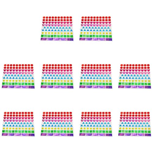 Multicolored Star Heart Flower Sticker Reflektierende Verpackungsetikett Für Scrapbooking Journal Planer Kid Belohnung Handwerk von THINCAN