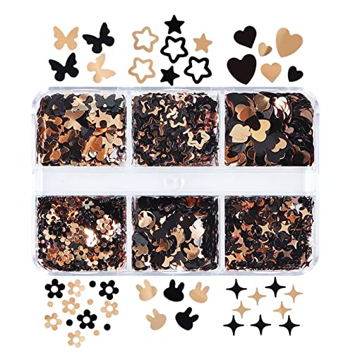 Nagelkunst Herz Glitzer Mischstern Hasen Hollow Star Geformt Konfetti Valentine Nagel Pailletten Nagelkunst Herz Glitzer Mischstern Hasen Hollow Star Geformt Konfetti Valentine Nagel Pailletten von THINCAN