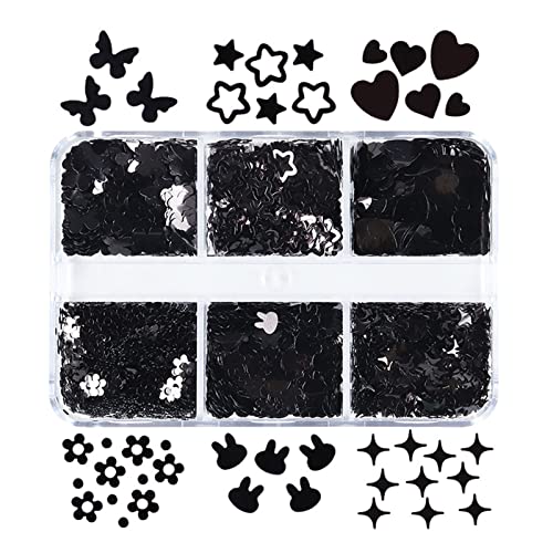 Nagelkunst Herz Glitzer Mischstern Hasen Hollow Star Geformt Konfetti Valentine Nagel Pailletten Nagelkunst Herz Glitzer Mischstern Hasen Hollow Star Geformt Konfetti Valentine Nagel Pailletten von THINCAN