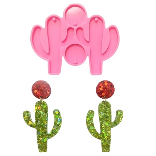 Niedliche Silikonform Epoxidharzformen Kristallohrringe Anhänger Charm Form Keychain Schmuck Schmuck Werkzeug von THINCAN