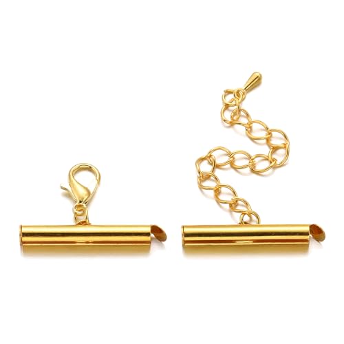 Packung Von 10 Crimp End Caps Slider Schließschnallen Legierung Die Ketten Ausstrecken Die Für Armbandschmuck Geeignet Sind Packung Von 10 Crimp End Caps Slider Schließschnallen Legierung Die Ketten Ausstrecken Die Für Armbandschmuck Geeignet Sind von THINCAN