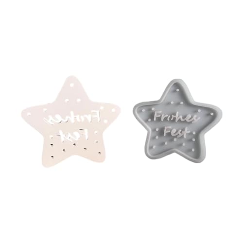 Safe Star Frame Dekoration Set Für Feierlichkeiten Leuchten Kerzenständer Detaillierte Textur Einfache Release Designs Wiederverwendbares Urlaubsdekoration Schimmel von THINCAN