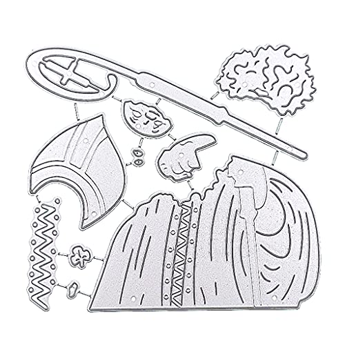 Santa Metal Cutting Stirps Stening Schablone Scrapbooking Album Paper Card Template Schimmelpack Für Handwerksbehörden von THINCAN