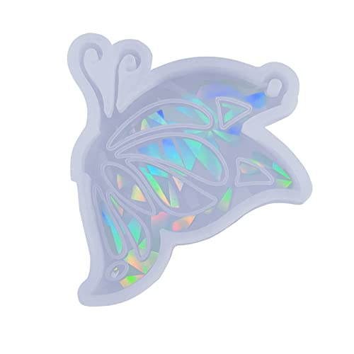 Schlüsselbund Silikonharz Schimmel Holographische Schmetterlingslilikonform Für Epoxidweck Für Anhänger Zauberschmuck Schmuck von THINCAN