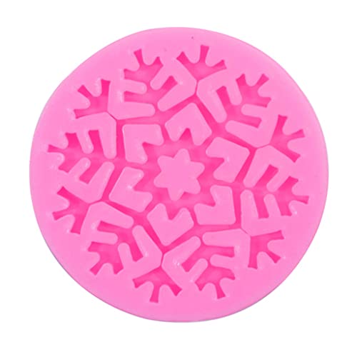 Schneeflocke Silikonform Weihnachtsfondant Schimmel Silikon Zuckerwaffenformen Für Kuchen Backton Seifen Kerze Werkzeug von THINCAN