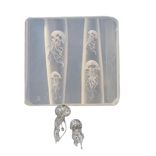 Silikon Nägel Verzierung Formen Quallenform Kleine Accessoires Basteln Formen Für Schönheitsbegeisterte Easy Releasing Jellyfish Nagel Kunst von THINCAN