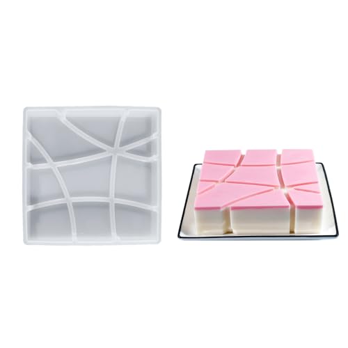 Silikonkuchenform Quadratische Schrägformform Form Für Pralinen Mousses Gebäck Dessert Home Backbegeisterte Werkzeug Multi Zweck Dessert Form von THINCAN