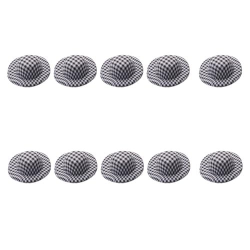 THINCAN 10pcs Unbemalter 5 8 cm Leichtgewicht Stoffhüte Für Gefüllte Puppenkostümzubehör Urlaub Party Dekoration Hutzubehör von THINCAN