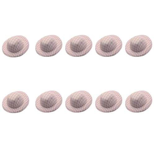 THINCAN 10pcs Unbemalter 5 8 cm Leichtgewicht Stoffhüte Für Gefüllte Puppenkostümzubehör Urlaub Party Dekoration Hutzubehör von THINCAN