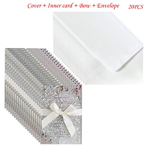 THINCAN 20pcs Hollow Einladungskarten Mit Umschlägenband Für Hochzeit Einladen Valentinstagsgeschenk THINCAN 20pcs Hollow Einladungskarten Mit Umschlägenband Für Hochzeit Einladen Valentinstagsgeschenk von THINCAN