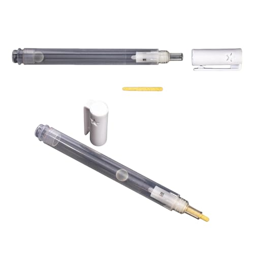 THINCAN 2pcs 3mm Feine Spitze Leerer Farbstift Nachfüllbare Acryl Leere Marker Zum Malmalerei Auf Holz Stoff Steiner Keramik Metall von THINCAN
