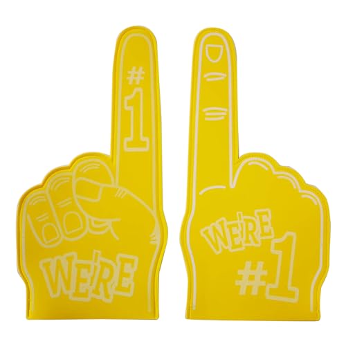 THINCAN 2pcs Cheerleading Handgesteschaum Finger Party Favor Für Versorgungswerkzeug Mardi Gras Jubeln Stuff Schaum Für Sporttreffen von THINCAN
