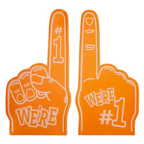 THINCAN 2pcs Cheerleading Handgesteschaum Finger Party Favor Für Versorgungswerkzeug Mardi Gras Jubeln Stuff Schaum Für Sporttreffen von THINCAN