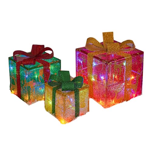 THINCAN 3 PCs LED Warme Präsentieren Box Ornamente Weihnachten Beleuchtete Geschenkboxen Urlaub Leuchtende Dekoration Für Innenräume Freien THINCAN 3 PCs LED Warme Präsentieren Box Ornamente Weihnachten Beleuchtete Geschenkboxen Urlaub Leuchtende Dekoration Für Innenräume Freien von THINCAN