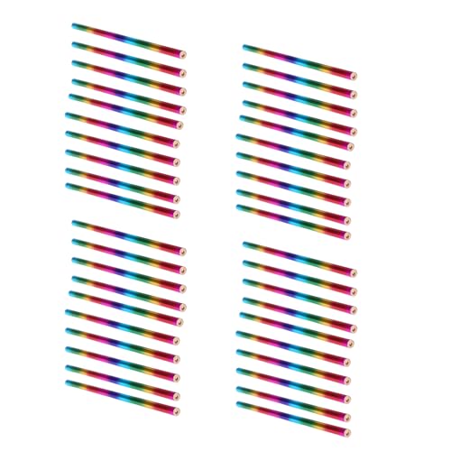 THINCAN 40pcs Regenbogenfarbstift 4 In 1 Malvorlagen Mehrfarbiger Zeichnungsstifte Für Kinderstudent Erwachsene Zeichnung Noting von THINCAN