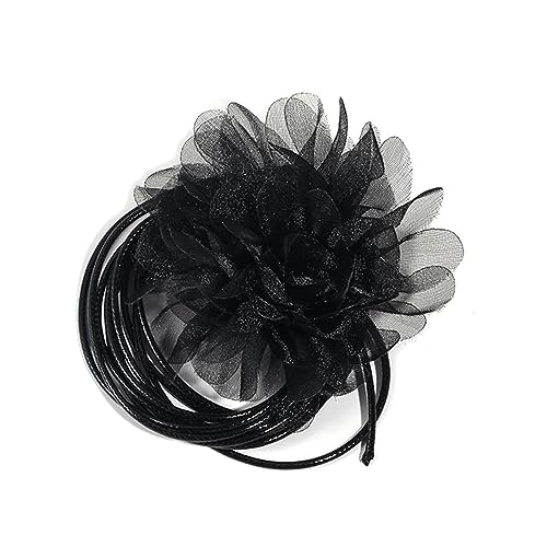 THINCAN Blumenhalshalskette Elegante Handmachende Blumenkragen Halskette Party Schmucktuchmaterial Geschenk Für Frauen Und Mädchen von THINCAN