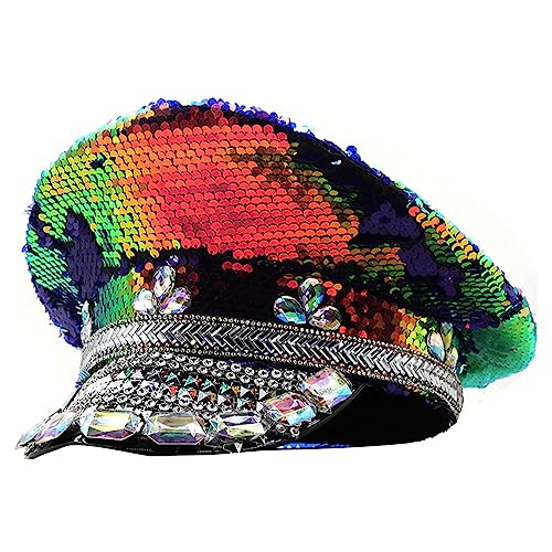 THINCAN Brauthut Captain Mit Kristallen Sailor Für Hochzeitsmädchen Offizier Für Hochzeit Junggeselle Party von THINCAN