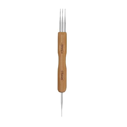 THINCAN Doppelend Dreadlock Crochet Hook 0 5 Mm 0 75 Mm Nadelweben Enthalten 1 2 Haken 3 Haken Für Geflecht Craft Dreadlock Haare Zum Häkeln von THINCAN