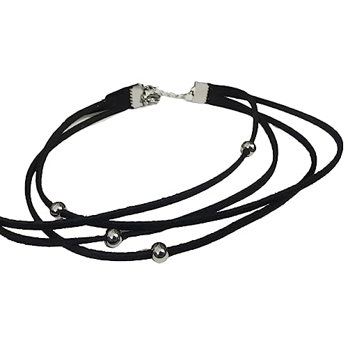 THINCAN Einfacher Stahlperlen Halsband Süße Kühle Kragen Halskette Mehrschichtige Halskette Party Schmuckhalle Dekoration von THINCAN