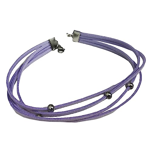 THINCAN Einfacher Stahlperlen Halsband Süße Kühle Kragen Halskette Mehrschichtige Halskette Party Schmuckhalle Dekoration von THINCAN
