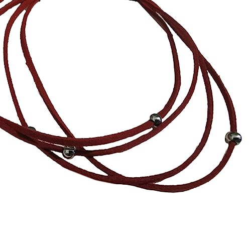 THINCAN Einfacher Stahlperlen Halsband Süße Kühle Kragen Halskette Mehrschichtige Halskette Party Schmuckhalle Dekoration von THINCAN