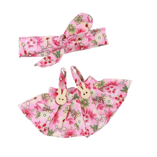 THINCAN Elegantes Puppenkleid Für Plüschpuppen 17 cm Figuren Puppen Kleidung Mit Bowknot Haarband Und Rock Ideal Für Kinder Schenken THINCAN Elegantes Puppenkleid Für Plüschpuppen 17 cm Figuren Puppen Kleidung Mit Bowknot Haarband Und Rock Ideal Für Kinder Schenken von THINCAN