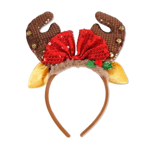 THINCAN Glitzer Kopfbedeckung Weihnachten Weihnachtsmann Hair Hoop Festliche Stirnbänder Süße Kopfstück Für Halloween Party Dekoration THINCAN Glitzer Kopfbedeckung Weihnachten Weihnachtsmann Hair Hoop Festliche Stirnbänder Süße Kopfstück Für Halloween Party Dekoration von THINCAN