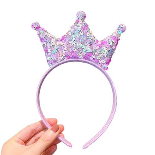 THINCAN Glitzer Party Stirnband Für Erwachsene Kinder Plastik Schimmernden Kronhaarband Geburtstagsfeier Hairhoop Bühnenshow Kopfbedeckung von THINCAN