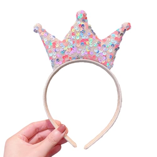 THINCAN Glitzer Party Stirnband Für Erwachsene Kinder Plastik Schimmernden Kronhaarband Geburtstagsfeier Hairhoop Bühnenshow Kopfbedeckung von THINCAN