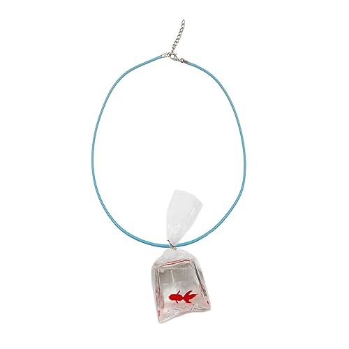 THINCAN Goldfisch Karpfen Fisch Halskette Kreative Transparente Wasserbeutel Fisch Choker Japanisch Glückliche Anhänger Halskette Für Frauen Kinder THINCAN Goldfisch Karpfen Fisch Halskette Kreative Transparente Wasserbeutel Fisch Choker Japanisch Glückliche Anhänger Halskette Für Frauen Kinder von THINCAN