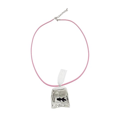 THINCAN Goldfisch Karpfen Fisch Halskette Kreative Transparente Wasserbeutel Fisch Choker Japanisch Glückliche Anhänger Halskette Für Frauen Kinder THINCAN Goldfisch Karpfen Fisch Halskette Kreative Transparente Wasserbeutel Fisch Choker Japanisch Glückliche Anhänger Halskette Für Frauen Kinder von THINCAN
