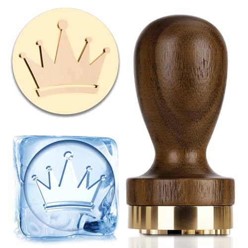 THINCAN Holzgriff Stamper Gravur Werkzeug Mit Kompliziertem Geschnitztem Muster Für Cocktails Schokoladendesserts Präge Holzküche Stamper von THINCAN