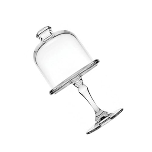 THINCAN Klarer Glasdessert Anzeigeständer Mit Hoher Basis Und Kuppelabdeckung Für Kuchen Süßer Teller Und Partys Tischdekoration Glas Portionsplatte THINCAN Klarer Glasdessert Anzeigeständer Mit Hoher Basis Und Kuppelabdeckung Für Kuchen Süßer Teller Und Partys Tischdekoration Glas Portionsplatte von THINCAN