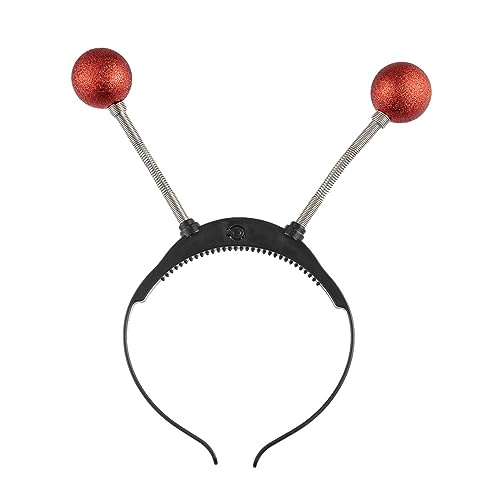 THINCAN Metallic Antennae Form Stirnband Für Frauen Mode Leuchtet Leuchtend Haar Hoop Carnivals Party Cosplay Alien Hairband von THINCAN