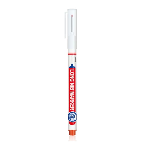 THINCAN Multi Farb Wasserdichte Carpenter Stifte Vielseitiger Langer Tiefe Loch Marker Für Holzbearbeitung Langer Tiefes Loch 20mm Nib Multi Purpose Marker Stifte von THINCAN