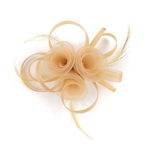 THINCAN Raffinierte Gefiederte Faszinator Blumenhaarverzierung Elegant von THINCAN