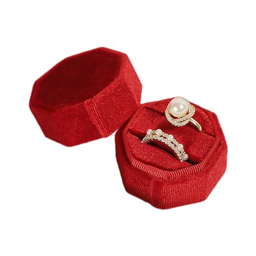 THINCAN Ringe Box Schmuckschachtel Displayhalter Koffer Eheringe Flanell Schmuckschatulle Perfektes Geschenk Für Frauen Mann Mädchen THINCAN Ringe Box Schmuckschachtel Displayhalter Koffer Eheringe Flanell Schmuckschatulle Perfektes Geschenk Für Frauen Mann Mädchen von THINCAN