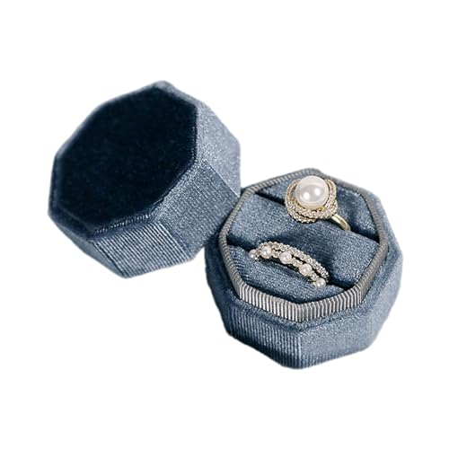 THINCAN Ringe Box Schmuckschachtel Displayhalter Koffer Eheringe Flanell Schmuckschatulle Perfektes Geschenk Für Frauen Mann Mädchen THINCAN Ringe Box Schmuckschachtel Displayhalter Koffer Eheringe Flanell Schmuckschatulle Perfektes Geschenk Für Frauen Mann Mädchen von THINCAN